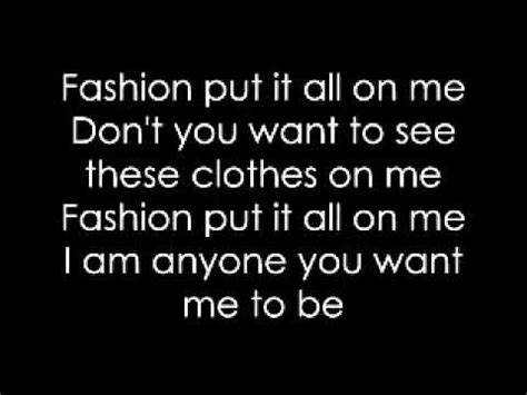 fashion lady gaga lyrics unreleased.